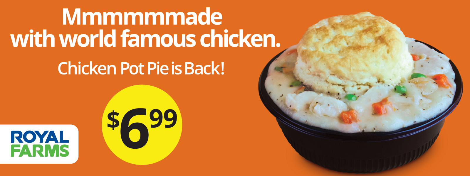 Royal Farms Promo – Chicken Pot Pie is Back