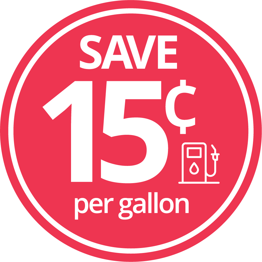 Save 15¢ per gallon